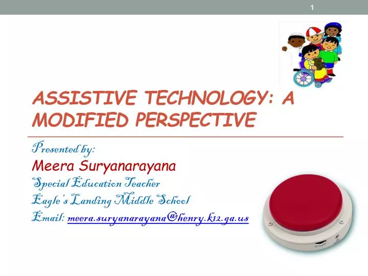 assistive technology a modified perspective