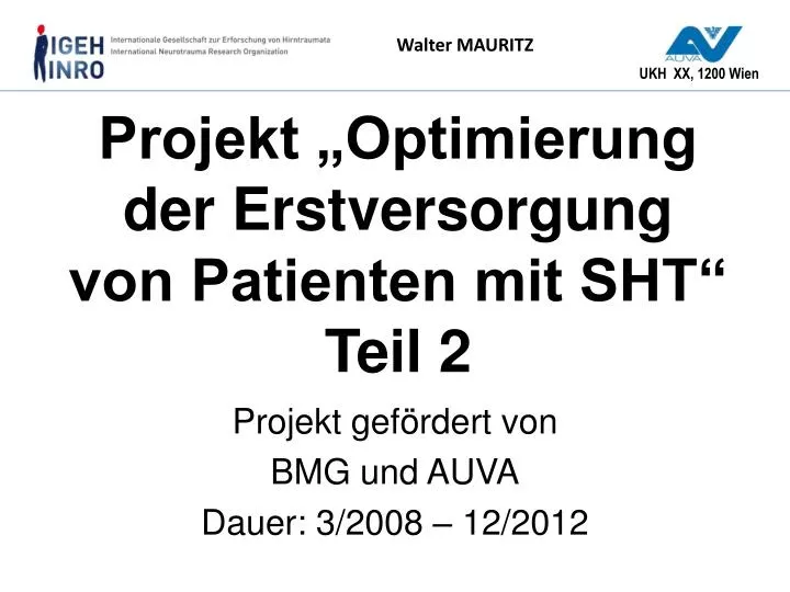 projekt optimierung der erstversorgung von patienten mit sht teil 2