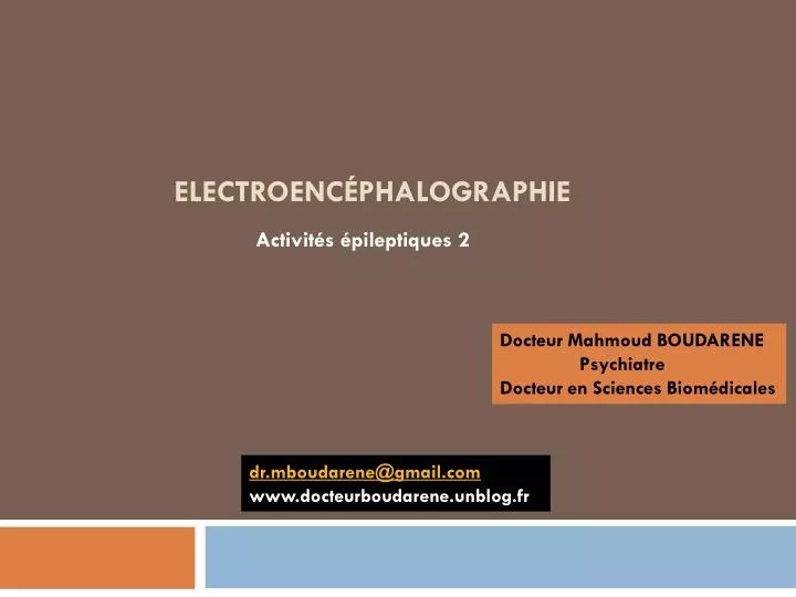 electroenc phalographie