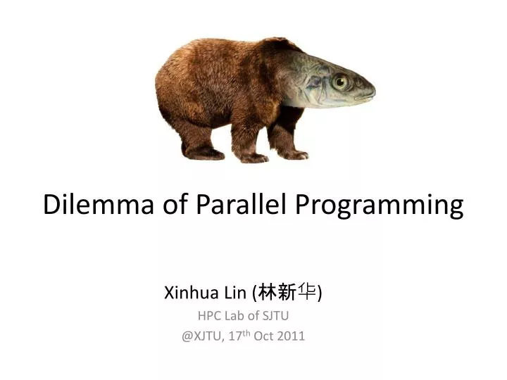 dilemma of parallel programming