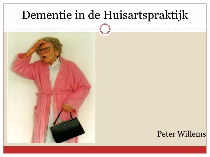 dementie in de huisartspraktijk