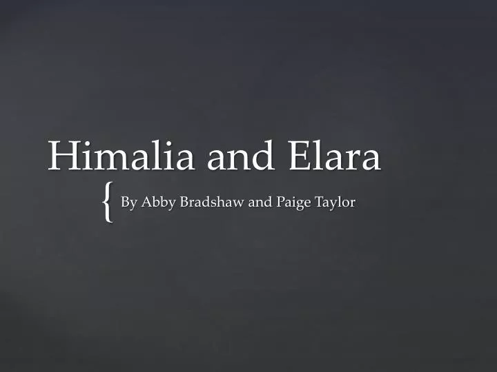 himalia and elara