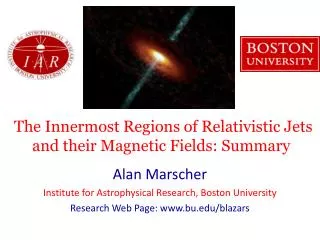 the innermost regions of relativistic jets and their magnetic fields summary