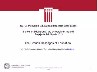 The Grand Challenges of Education