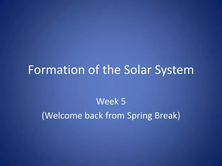 formation of the solar system worksheet chapter 20