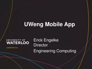 UWeng Mobile App