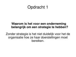 Opdracht 1