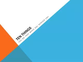 Ten Things