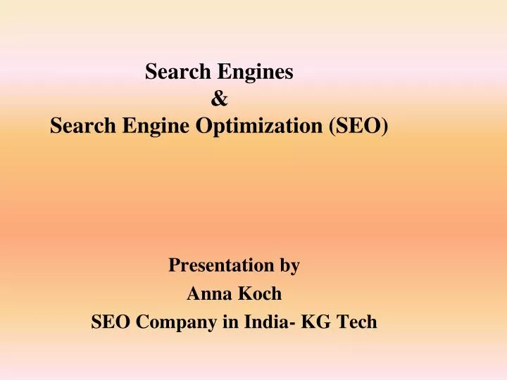 search engines search engine optimization seo