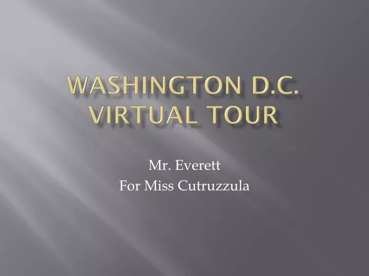 washington d c virtual tour