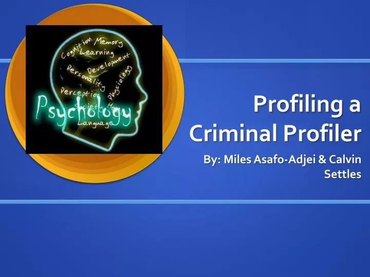 profiling a criminal profiler