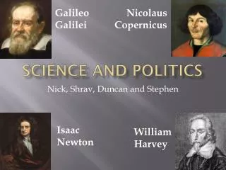 Science and Politics