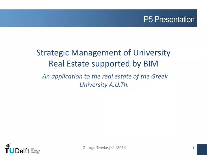 strategic management of university real estate supported by bim