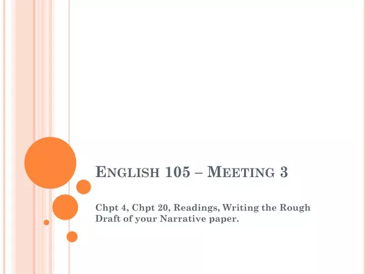 english 105 meeting 3