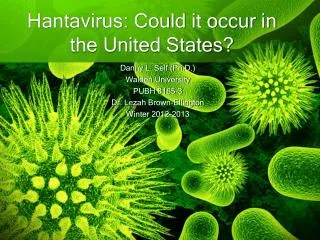Hantavirus: Could it occur in the United States?