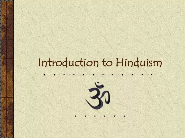 introduction to hinduism