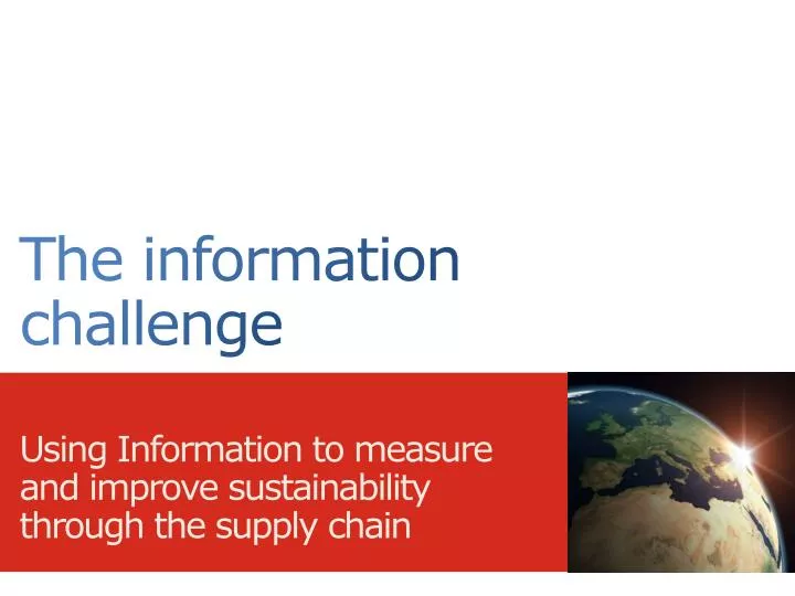 the information challenge