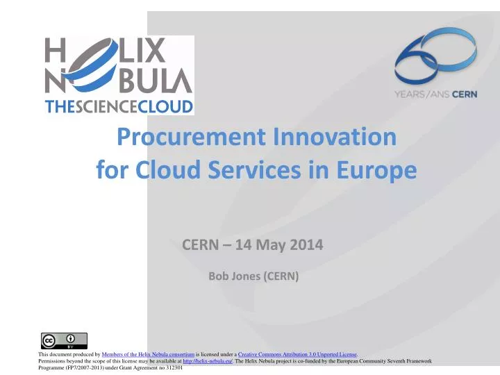 procurement innovation for cloud services in europe
