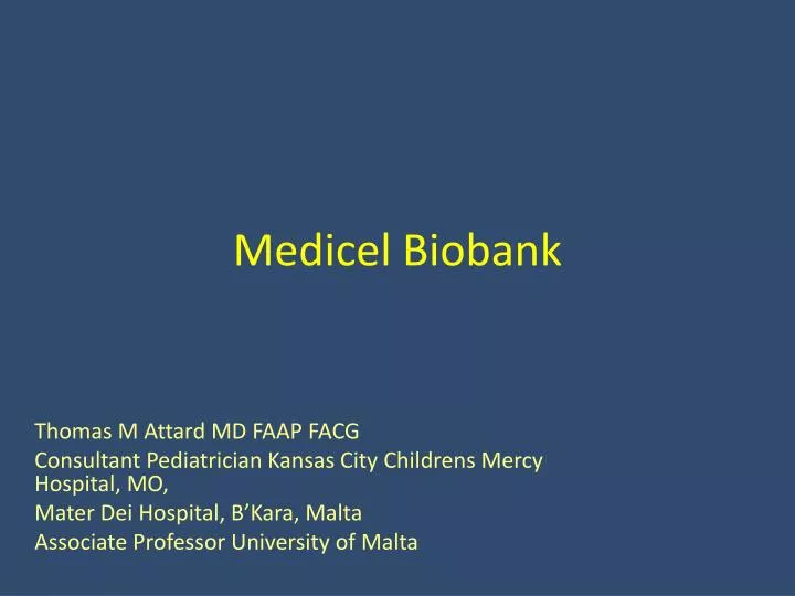 medicel biobank