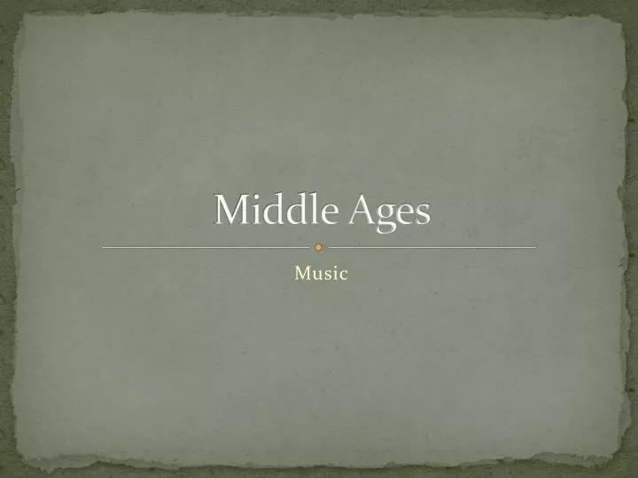 middle ages