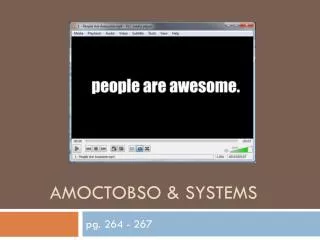 AMOCTOBSO &amp; Systems