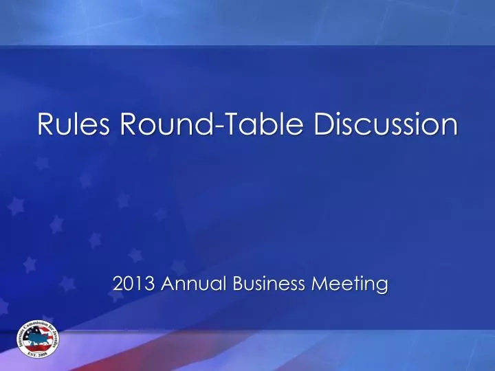 rules round table discussion