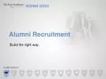 Alumni Recruitment - slide 1