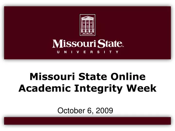 missouri state online academic integrity week