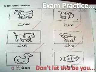 Exam Practice...