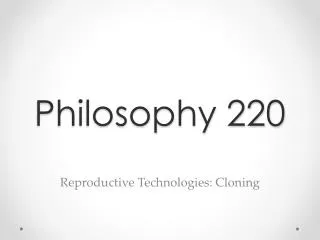 Philosophy 220