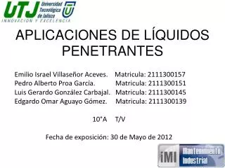 aplicaciones de l quidos penetrantes