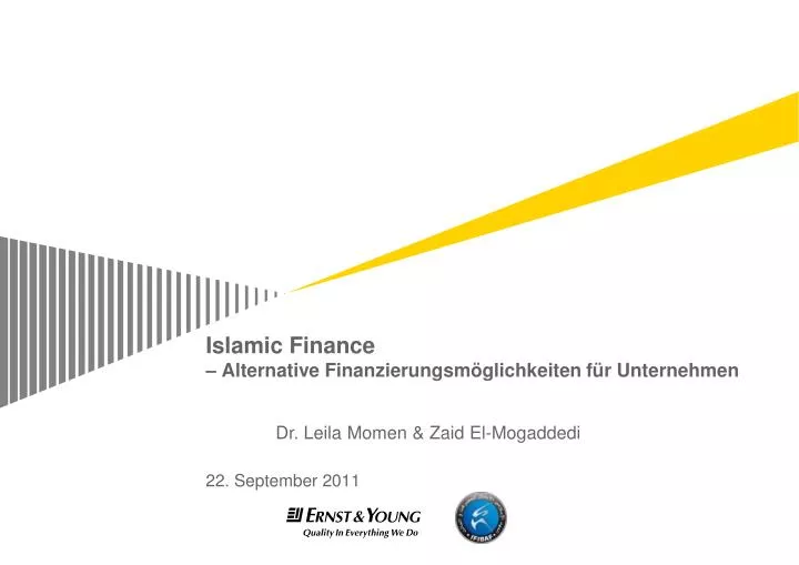 PPT - Islamic Finance – Alternative Finanzierungsmöglichkeiten Für ...