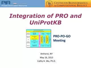 Integration of PRO and UniProtKB
