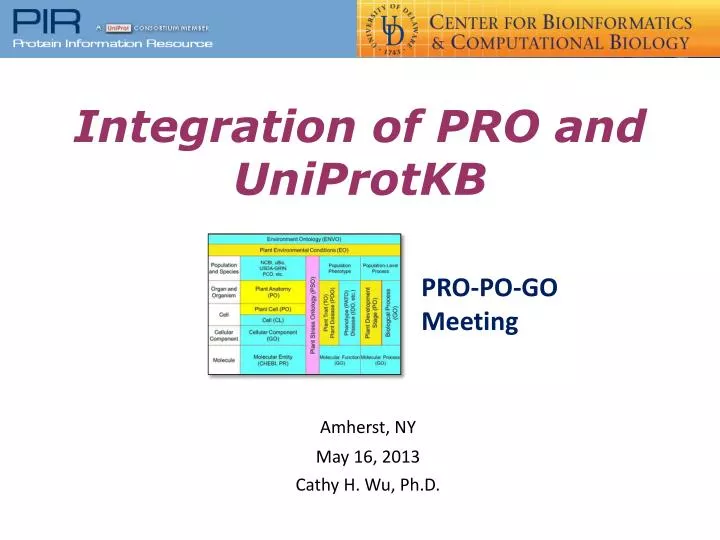 integration of pro and uniprotkb