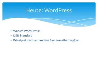 heute wordpress
