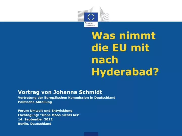 was nimmt die eu mit nach hyderabad