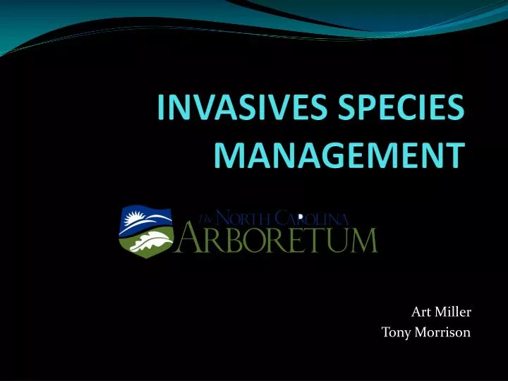 invasives species management