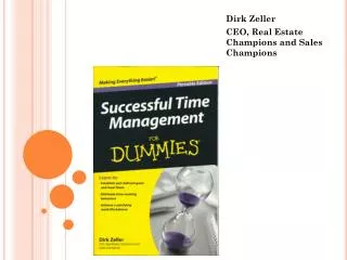Dirk Zeller CEO, Real Estate Champions and Sales Champions