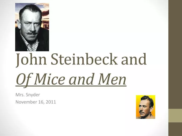 john steinbeck and of mice and men