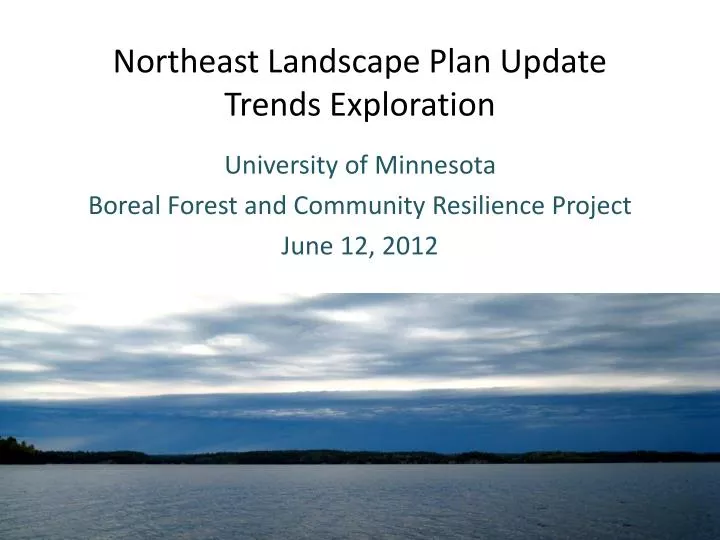 northeast landscape plan update trends exploration