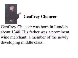 Geoffrey Chaucer