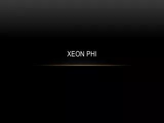 XeON PHI