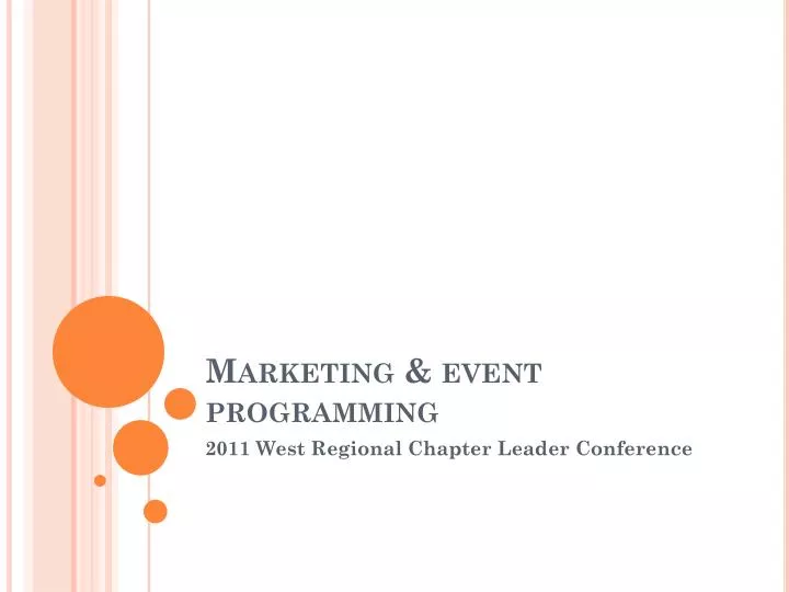 marketing event programming