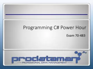 Programming C# Power Hour