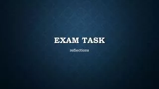 Exam task