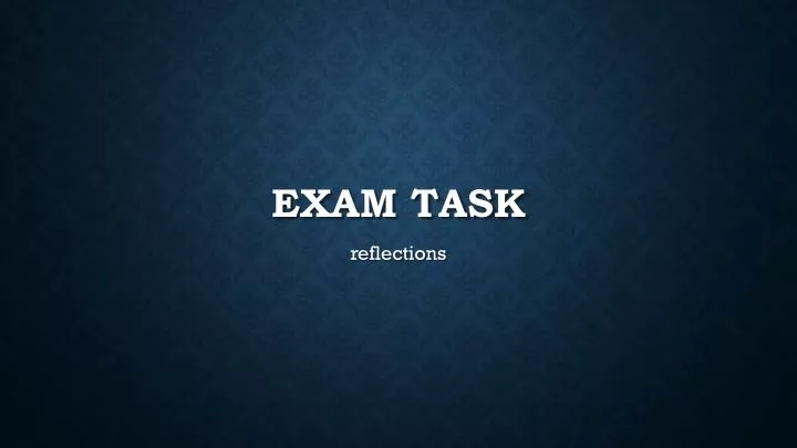 exam task
