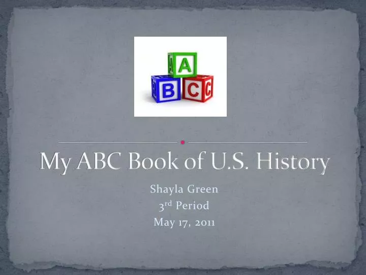 my abc book of u s history