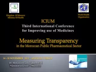 Kingdom Of Morocco Ministry Of Health