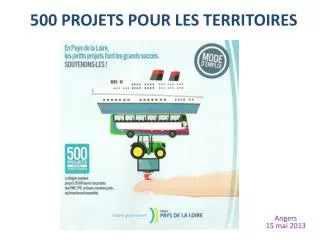 500 projets pour les territoires