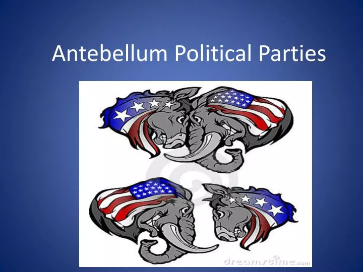 antebellum political parties